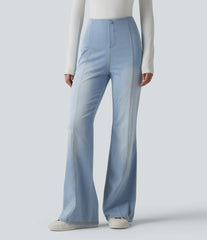 Halara Flex™  High Waisted Tummy Control Casual Flare Jeans with Pockets