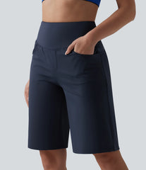 SoftlyZero™ Airy High Waisted Tummy Control InstantCool Yoga Baggy Shorts with Pockets