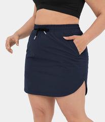 Everyday 2-in-1 Plus Size Golf Skirt-Serenity