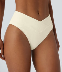 Crossover Texture Bikini Bottom Swimsuit