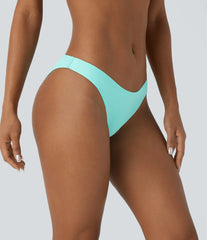 Low Rise Solid Bikini Bottom Swimsuit