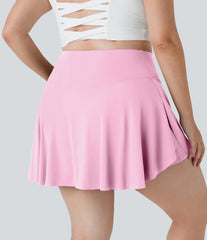 Everyday SoftlyZero™ Airy Crossover Pocket 2-in-1 Cool Touch Tennis Plus Size Skirt-Lucid-UPF50+