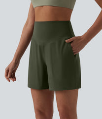 Halara UltraSculpt™ High Waisted Tummy Control Yoga Shorts 5'' with Pockets