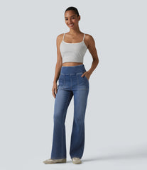Halara Flex™ High Waisted Tummy Control Bootcut Casual Jeans with Pockets