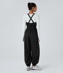 Water Repellent Wear-Resistant Zipper Pockets Camping Overalls