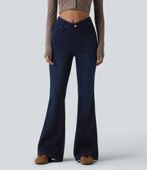 Halara Flex™ V-Shaped High Waisted Casual Flare Jeans with Pockets