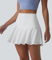 SoftlyZero™ Airy High Waisted Eyelet 2-in-1 InstantCool Mini Tennis Skirt with Pockets-UPF50+