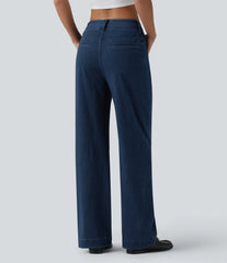 Halara Flex™ High Waisted Straight Leg Casual Jeans with Pockets