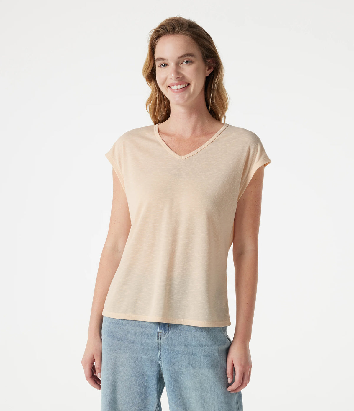V Neck Short Sleeve Casual T-Shirt