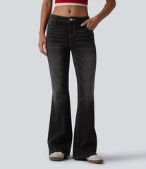 Halara Flex™ Low Rise Flare Casual Jeans with Pockets
