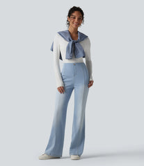 Halara Flex™  High Waisted Tummy Control Casual Flare Jeans with Pockets