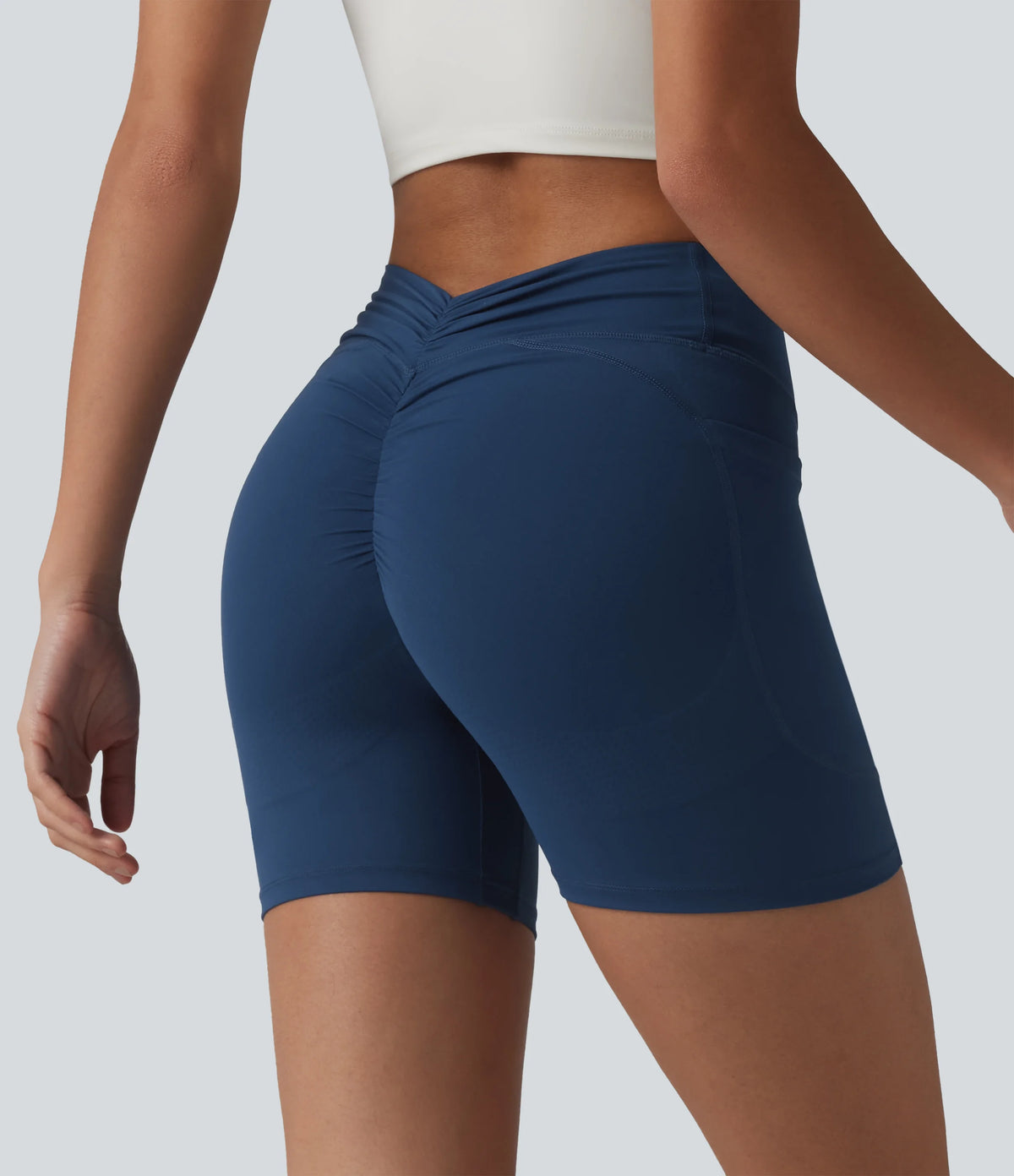 Halara UltraSculpt™ High Waisted Tummy Control Butt Lifting Workout Biker Shorts 5'' with Pockets
