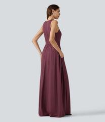 Breezeful™ Sleeveless Quick Dry Jumpsuit with Pockets-Easy Peezy Edition