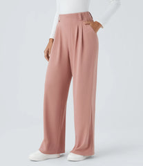 Halara Flex™ High Waisted Pocket Wide Leg Waffle Work Pants