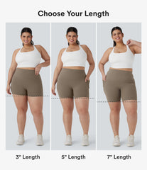 Plus Size Halara UltraSculpt™ High Waisted Tummy Control Training Biker Shorts 3'' with Pockets
