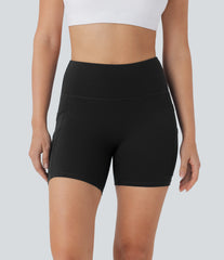 SoftlyZero™ High Waisted Double Pockets Yoga Biker Shorts 5''-UPF50+