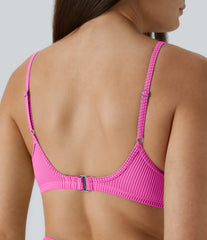 Ribbed Bikini Top Swimsuit