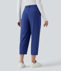 Halara Flex™ DayStretch High Waisted Cropped Work Tapered Pants with Pockets