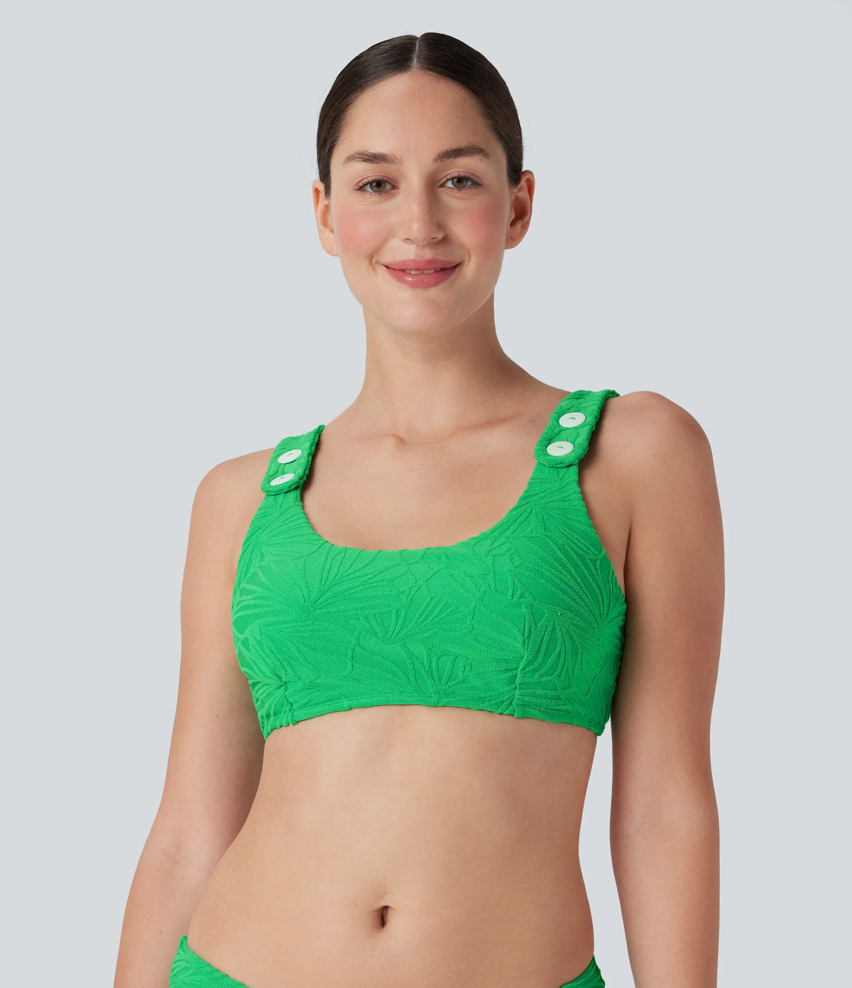 Texture Bikini Top Swimsuit