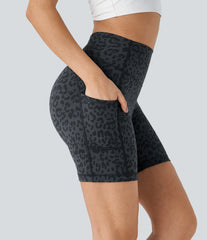 High Waisted Pocket Running Biker Shorts