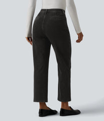 Halara Flex™ High Waisted 7/8 Casual Straight Leg Jeans with pockets