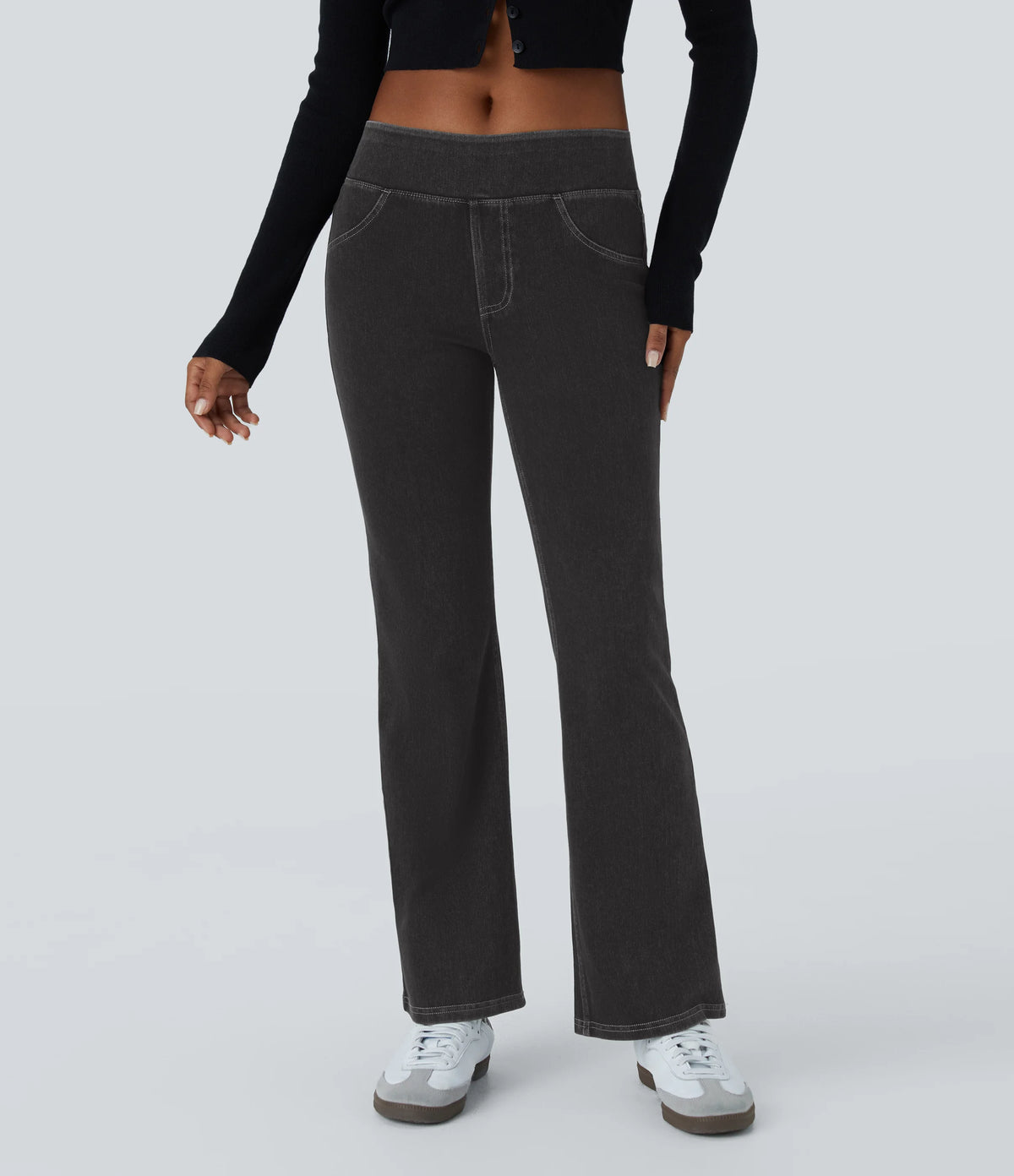 Halara Flex™ Low Rise Pockets Casual Bootcut Jeans