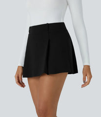 High Waisted 2-in-1 Pocket Micro Mini Casual Skirt