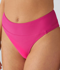 Mid Rise High Cut Bikini Bottom Swimsuit