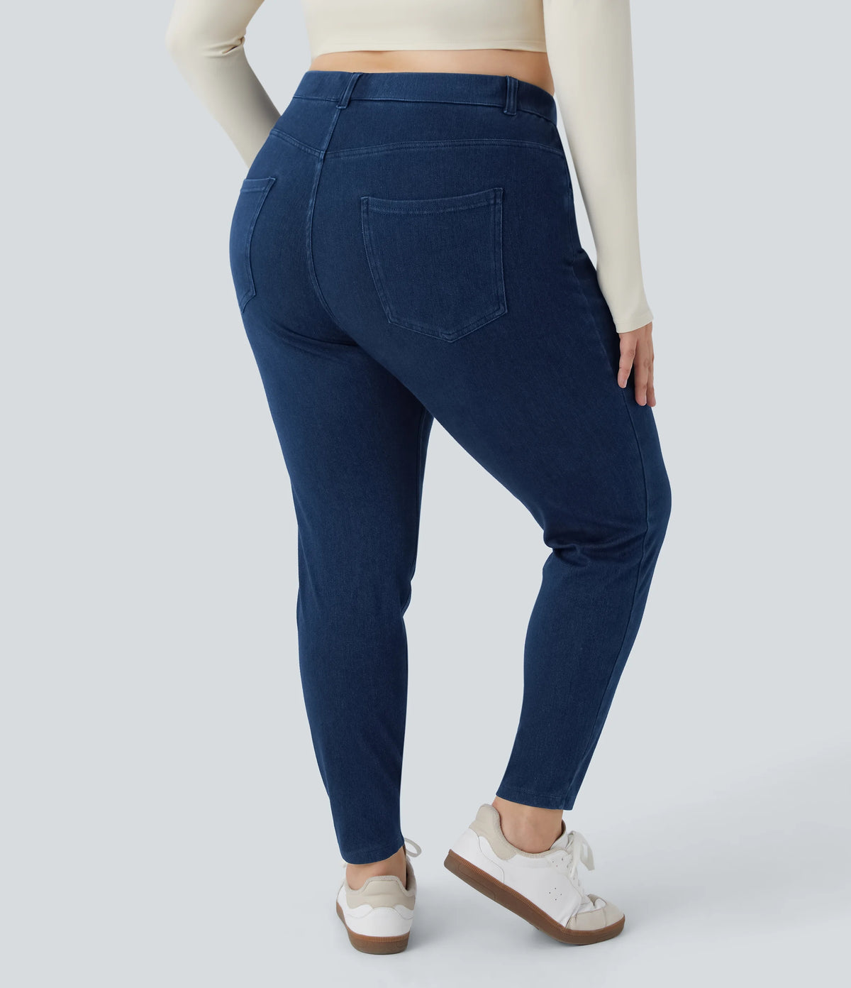 Halara Flex™ High Waisted Pockets Denim Work 7/8 Plus Size Leggings