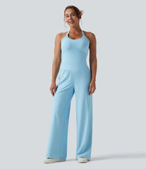 SoftlyZero™ Airy Halter InstantCool Casual Jumpsuit with Pockets-Easy Peezy Edition
