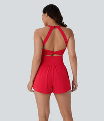 SoftlyZero™ QuickDry  Tummy Control 2-in-1 Pocket Yoga Jumpsuit