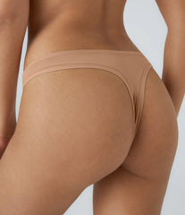 High Stretch Low Rise Solid Lounge Thong
