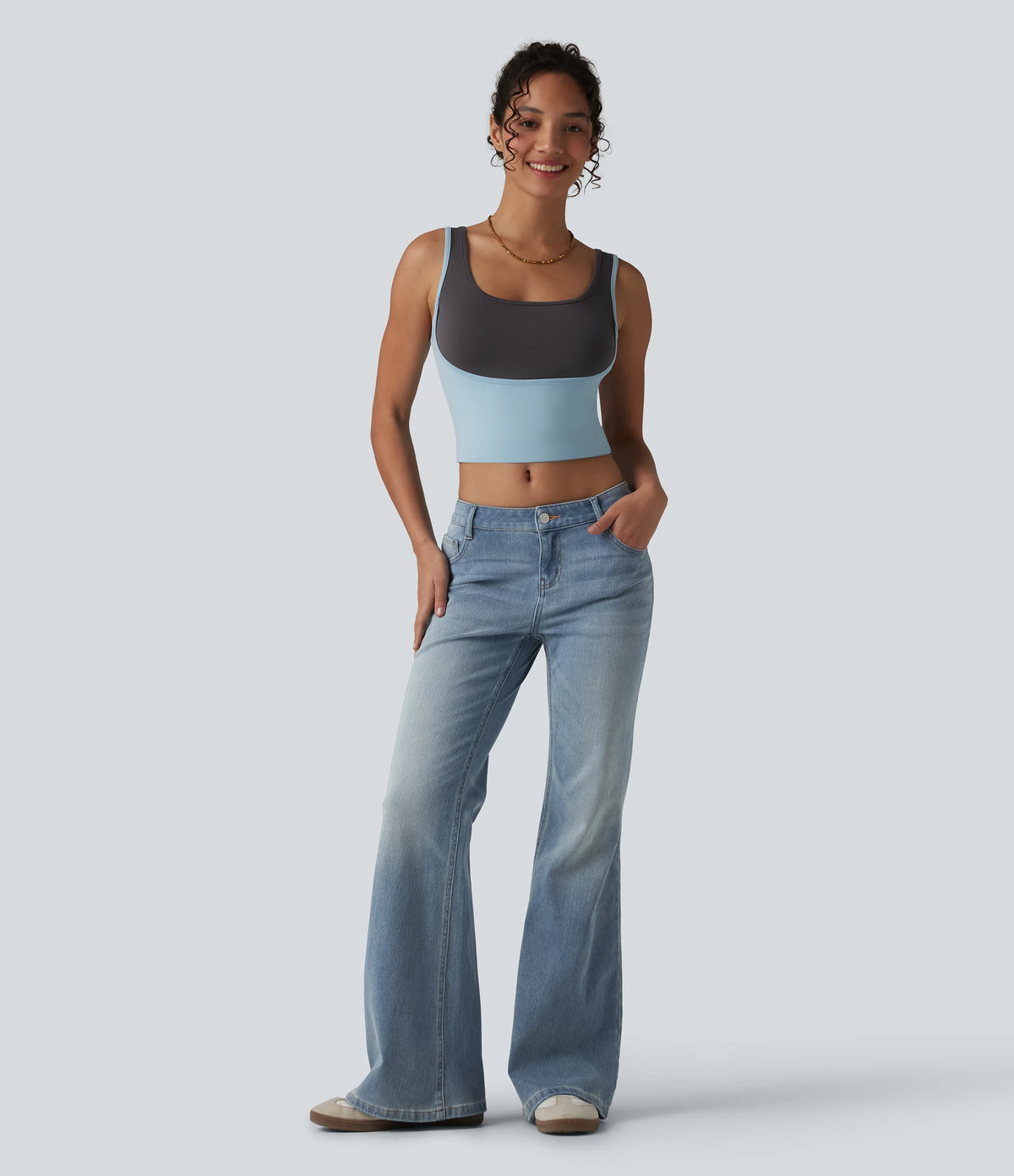 Halara Flex™ Low Rise Flare Casual Jeans with Pockets