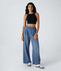 Halara Flex™ High Waisted Pocket Baggy Wide Leg Casual Jeans