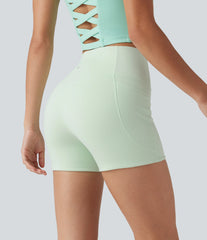 Halara UltraSculpt™ High Waisted Tummy Control Shaping Training Biker Shorts 3'' with Pockets