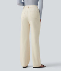 Halara Flex™ High Waisted Casual Straight Leg Jeans with Pockets