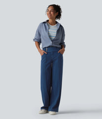 Halara Flex™ Low Rise Straight Leg Colorful Work Jeans with Pockets