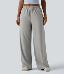 Breezeful™ Mid Rise Quick Dry Casual Straight Leg Pants with Pockets