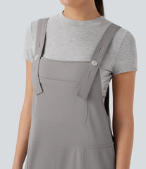 Halara Flex™ Crepe Casual Harem Overalls with Pockets