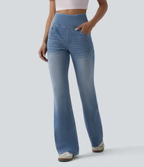 Halara Flex™ High Waisted Tummy Control Casual Flare Jeans with Pockets