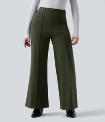 Halara Flex™ Wear-Resistant High Waisted Ponte Roma Work Baggy Flare Pants