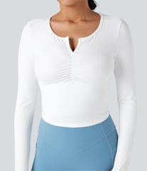 SoftlyZero™ Plush Long Sleeve Thumb Hole Yoga Sports Tops