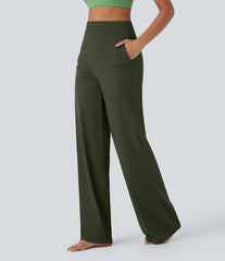 Halara UltraSculpt™ High Waisted Tummy Control Straight Leg Yoga Pants with Pockets