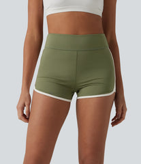SoftlyZero™ Airy High Waisted Color Block InstantCool Workout Shorts 2.5'' with Pockets-UPF50+