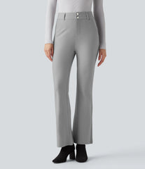 High Waisted Work Bootcut Pants with Pockets