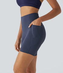 Halara UltraSculpt™ High Waisted Tummy Control Pocket Training Biker Shorts 7''