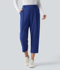 Halara Flex™ DayStretch High Waisted Cropped Work Tapered Pants with Pockets