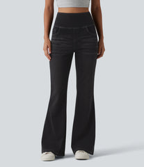 Halara Flex™ High Waisted Tummy Control Flare Casual Jeans with Pockets