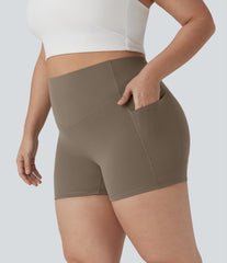 Plus Size Halara UltraSculpt™ High Waisted Tummy Control Training Biker Shorts 3'' with Pockets