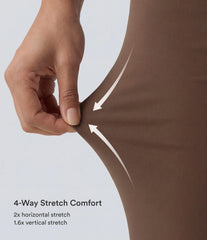 DayStretch High Waisted Tummy Control Wide Leg Baggy Yoga Pants with Pockets